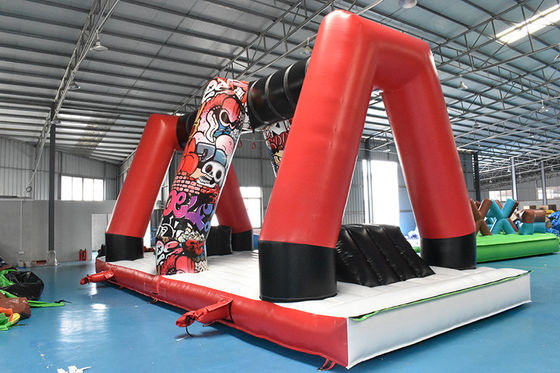 giant Blow Up Inflatable Water Park Obstacle Course 302.5m Long