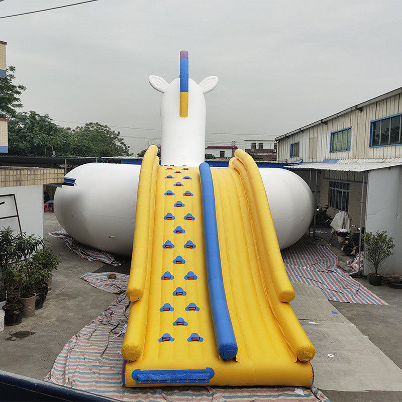 0.9mm PVC Tarpaulin Inflatable Unicorn For Water Park Beach