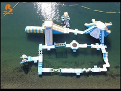 Parco acquatico galleggiante gonfiabile giochi Parco acquatico galleggiante PVC da 0,9 mm